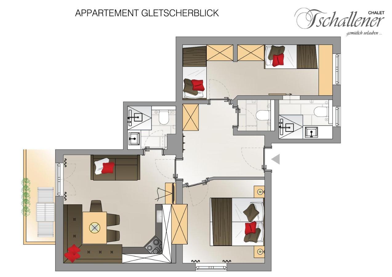 Chalet Tschallener Ried im Oberinntal Luaran gambar